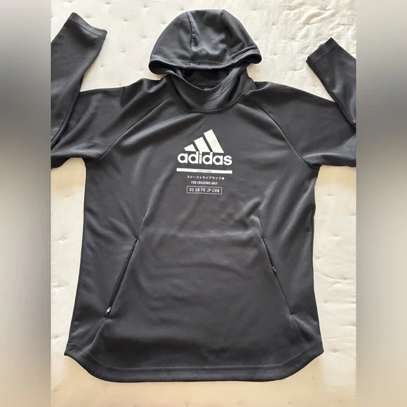 Adidas Black Hoodie Adidas  Men's Game and Go Pullover Hoodie size M - Picture 4 of 15